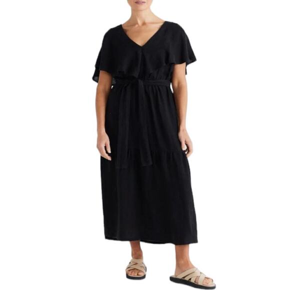 New Women’s Brave And True Long Way Home Dress 100% Linen Size XS - Picture 1 of 8
